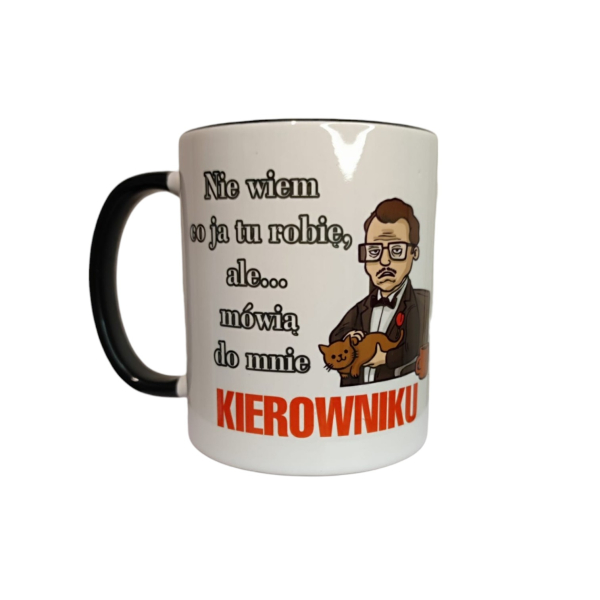 Kubek, śmieszny, dla kierownika, kierownik